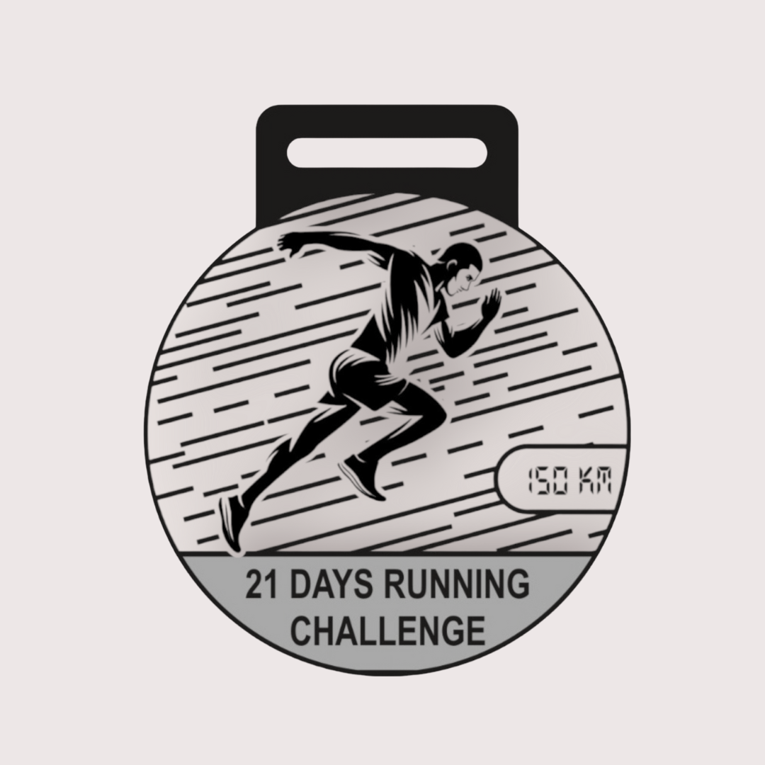 21 Days Running Challenge (E-certificate and Medal)