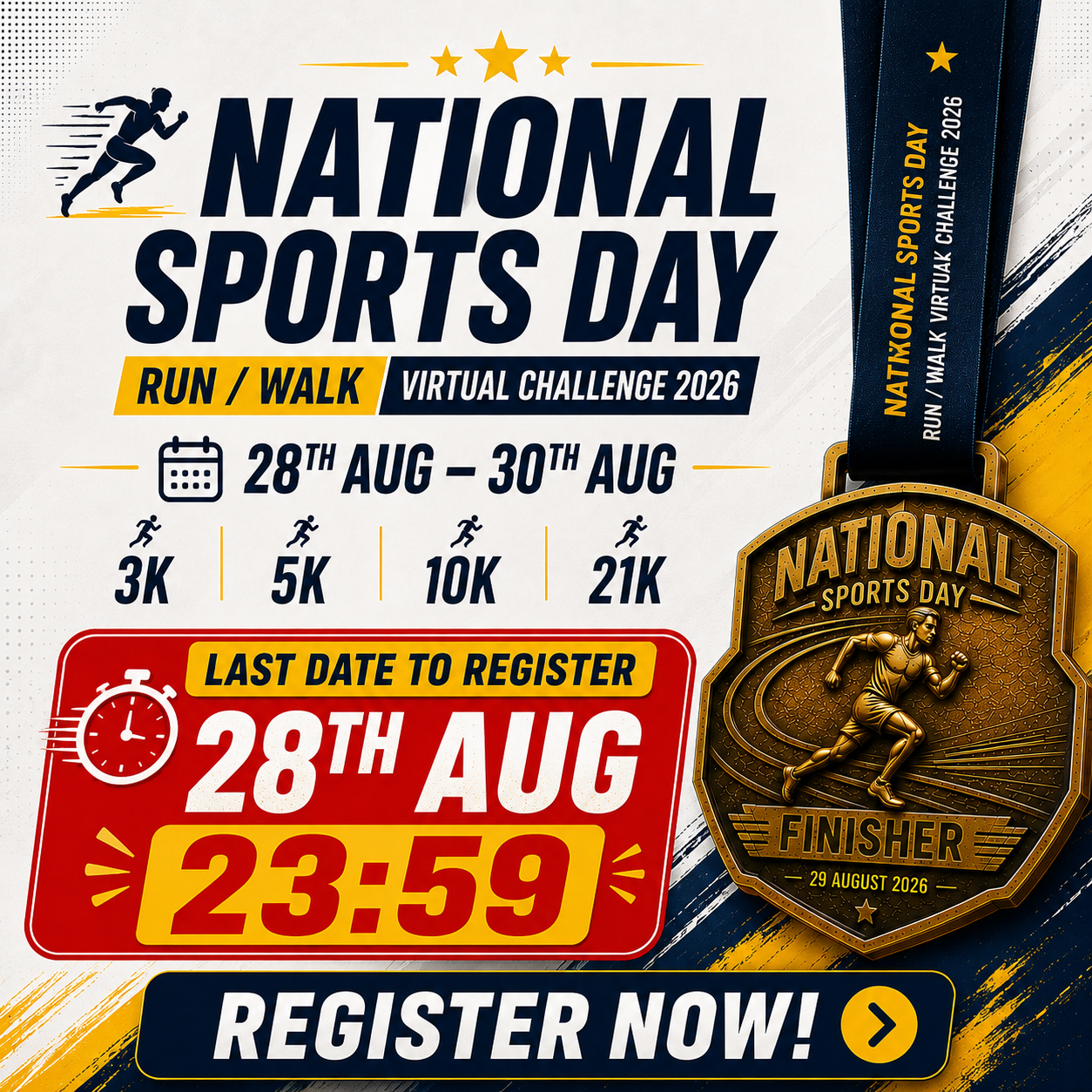 National Sports Day Run/Walk Challenge 2026