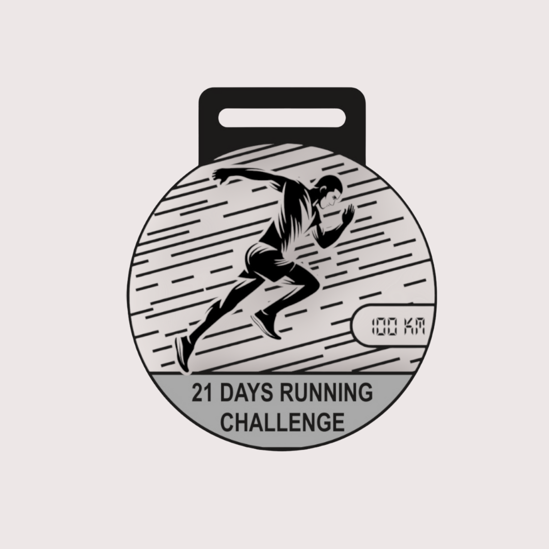 21 Days Running Challenge (E-certificate and Medal)