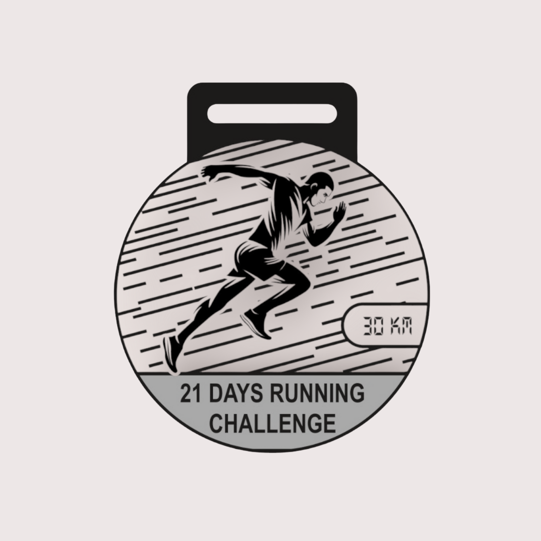 21 Days Running Challenge (E-certificate and Medal)