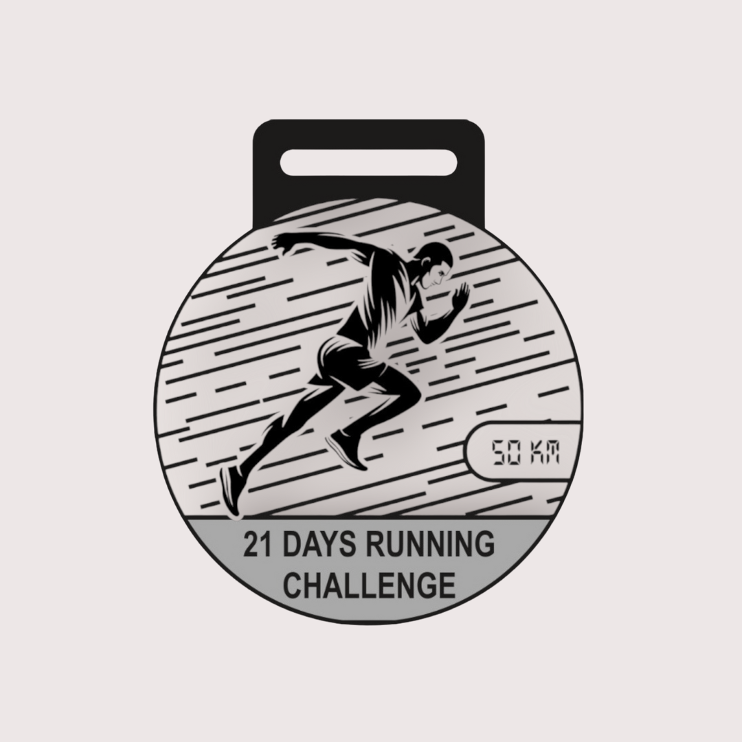 21 Days Running Challenge (E-certificate and Medal)